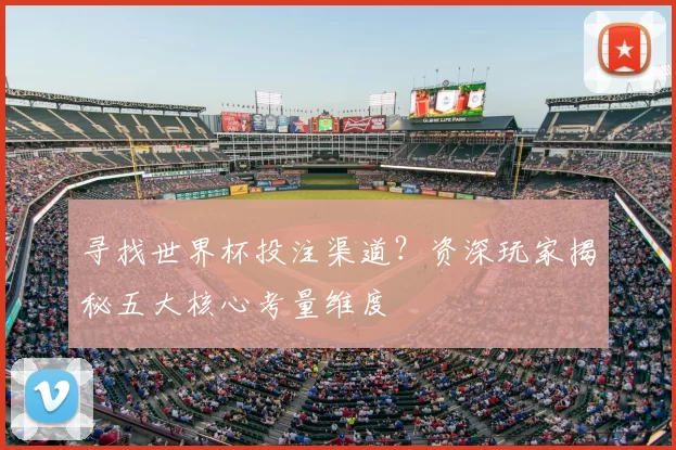 寻找世界杯投注渠道？资深玩家揭秘五大核心考量维度
