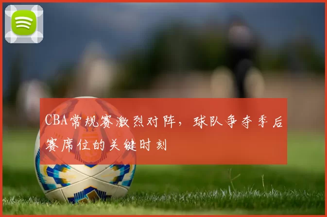 CBA常规赛激烈对阵，球队争夺季后赛席位的关键时刻